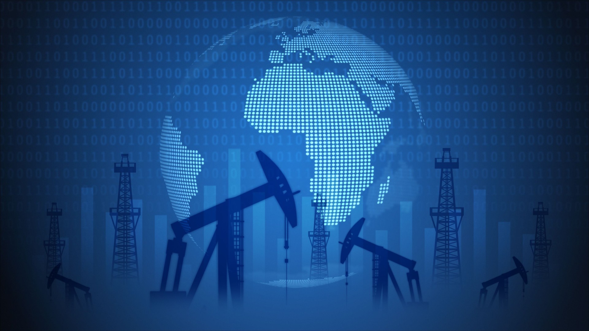 Derricks de pétrole - fond financier